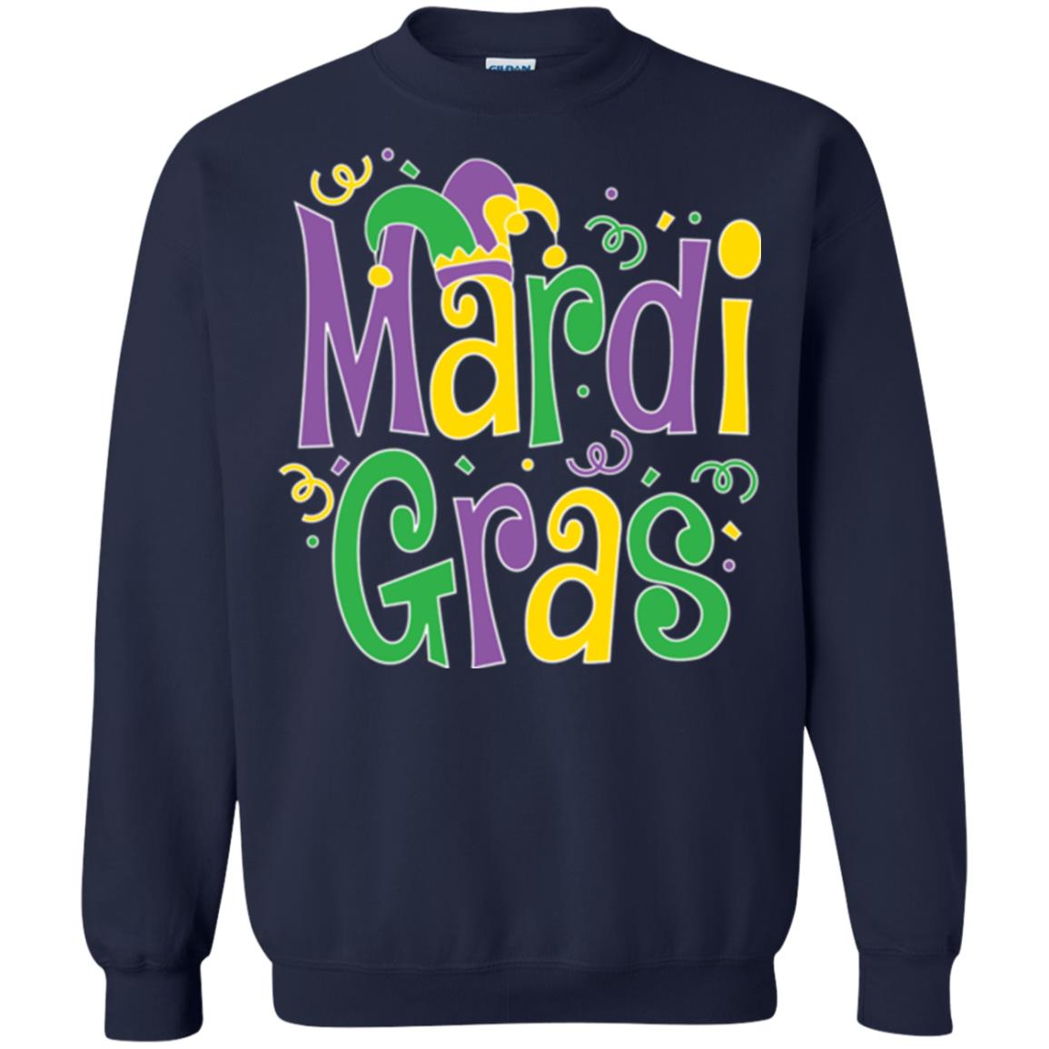 Mardi Gras T-shirt Mardi Gras Party T-shirt Navy