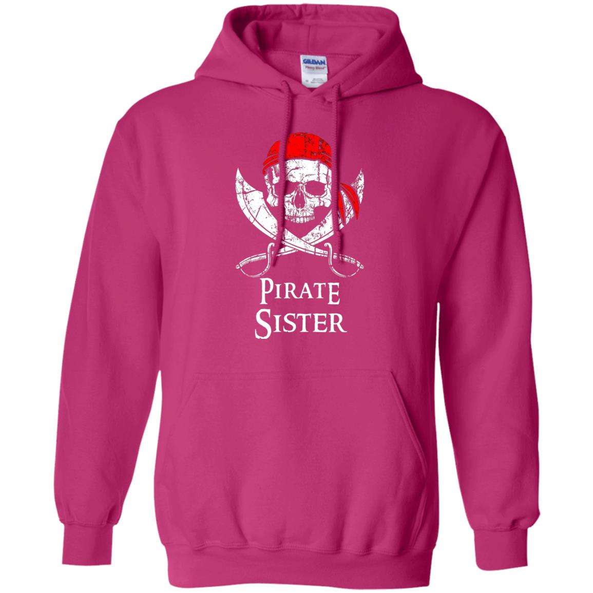 Family T-shirt Pirate Sister Jolly Roger Skull Crossbones Heliconia