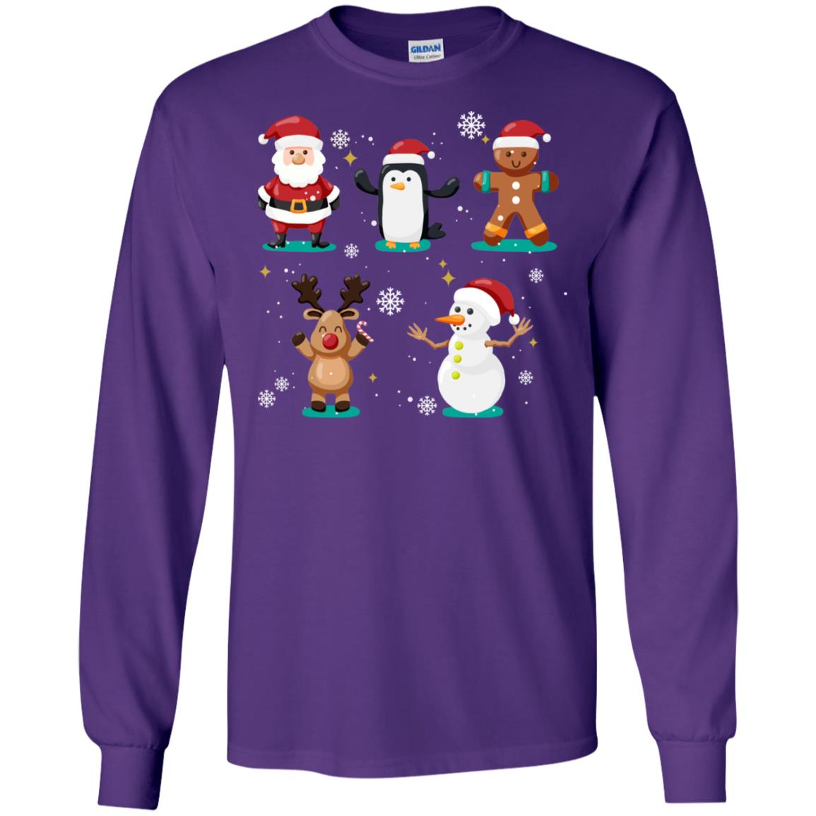 Christmas Character Ideas Gift Shirt Purple