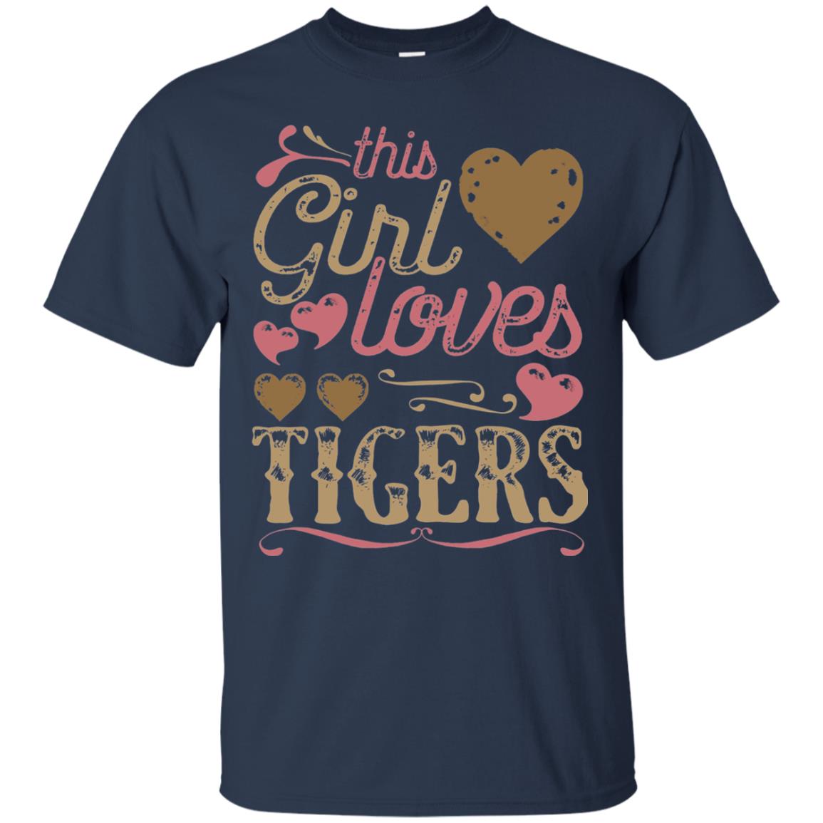 Tigers Shirt This Girls Love Tiger Navy
