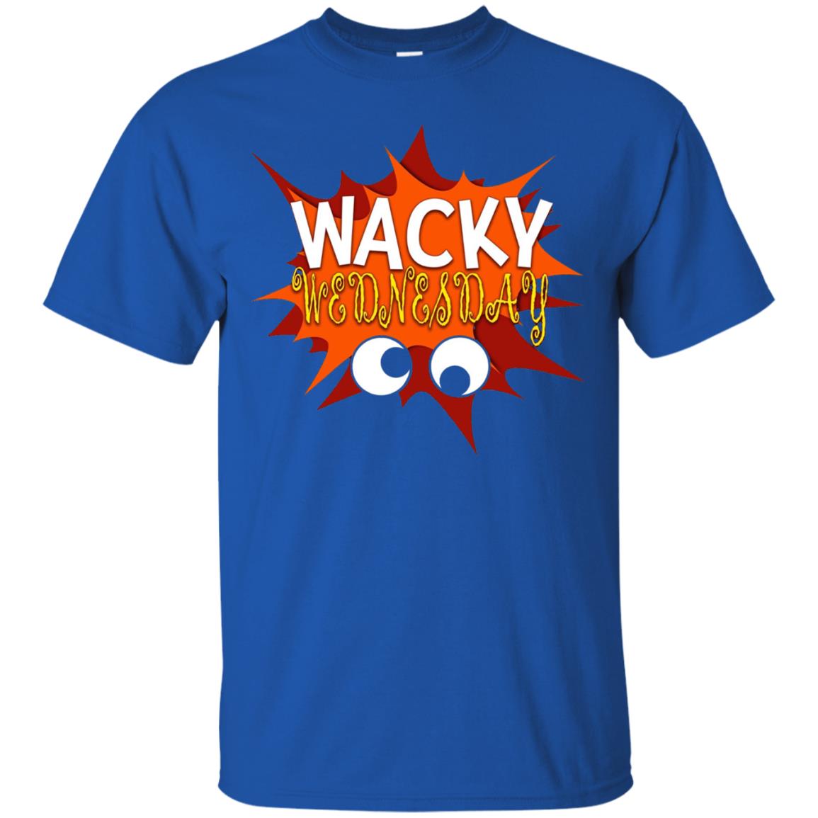 Wacky Wednesday Googly Eyes Silly T-shirt Royal