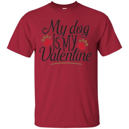 Happy Valentine_s Day T-shirt My Dog Is My Valentine Cardinal