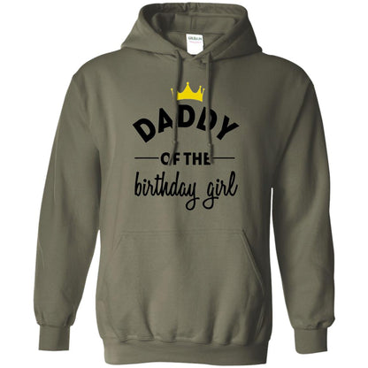 Daddy Of The Birthday Girl Party T-shirt Military Green