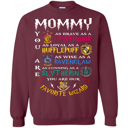 Mommy Our Favorite Wizard Harry Potter Fan T-shirt Maroon