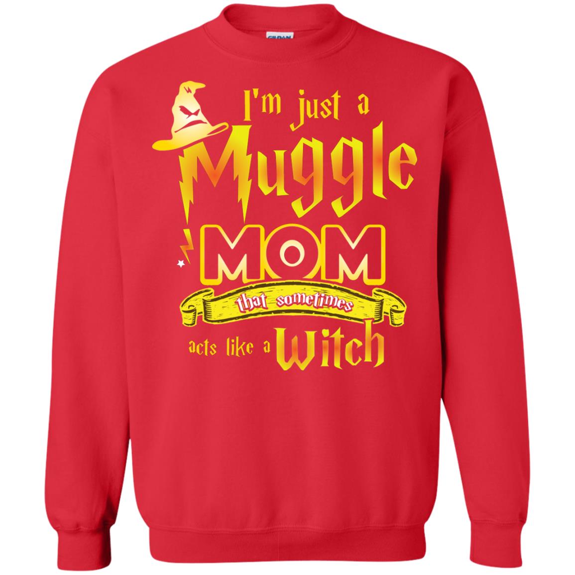 I_m Just A Muggle Mom That Sometimes Acts Like A Witch Fan Harry Potter Shirt For Mom Red