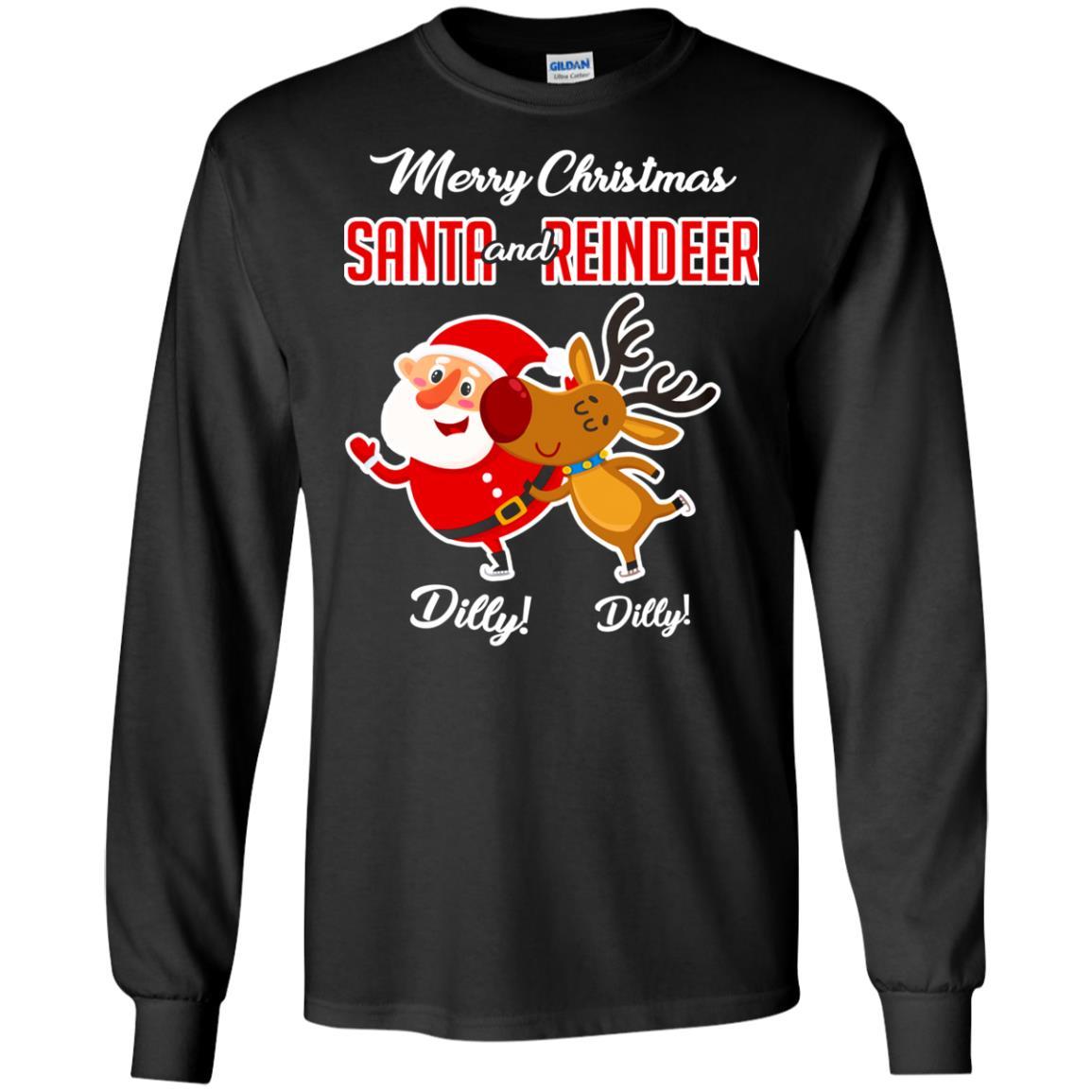 Christmas T-shirt Merry Christmas Dilly Dilly Black