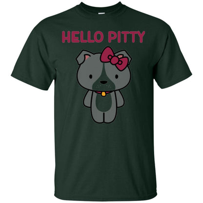 Hello Pitty Dog Lover Shirt Forest