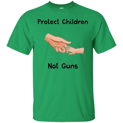 Protect Children Not Guns Anti Gun Protest T-shirt Irish Green