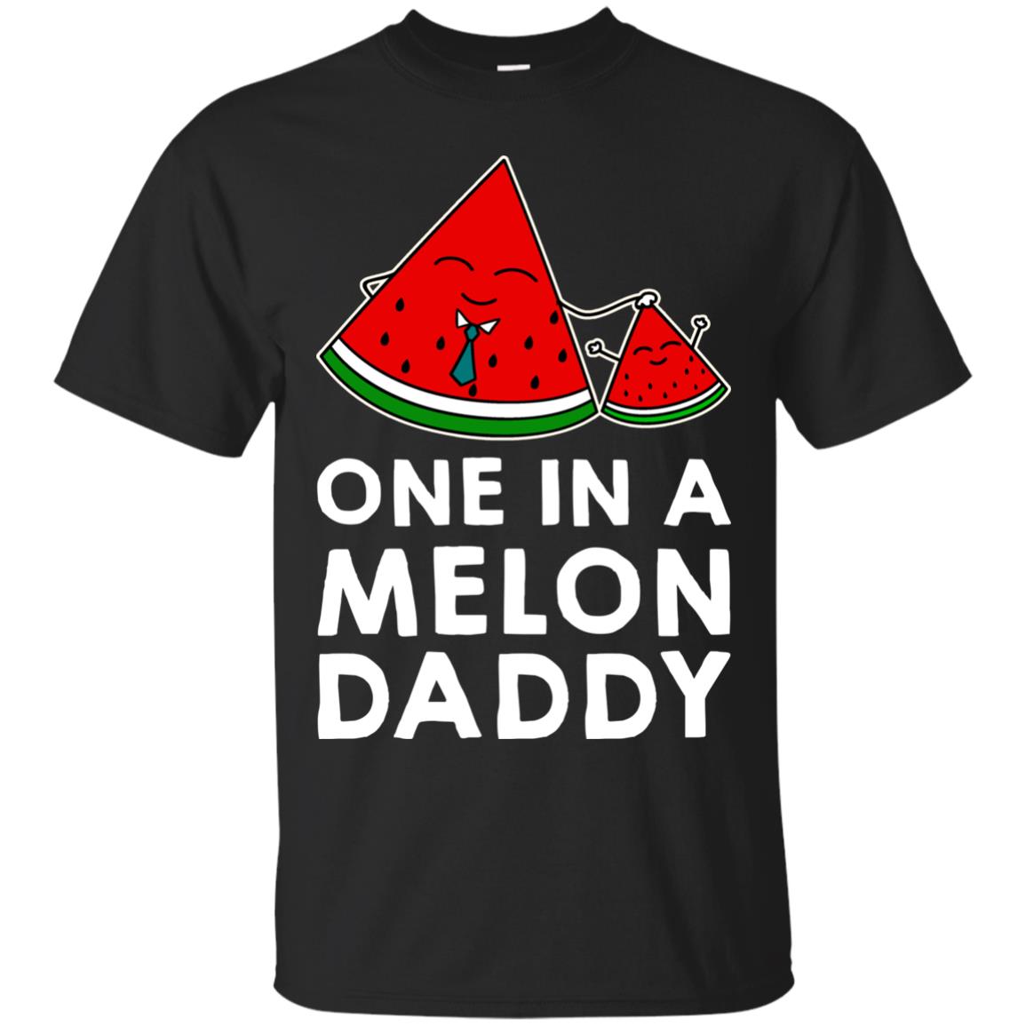 One In A Melon Daddy Funny Summer Melon Fruit Shirt Black
