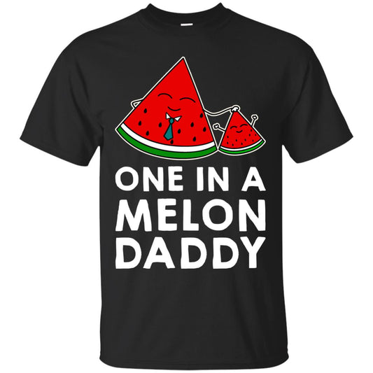 One In A Melon Daddy Funny Summer Melon Fruit Shirt Black