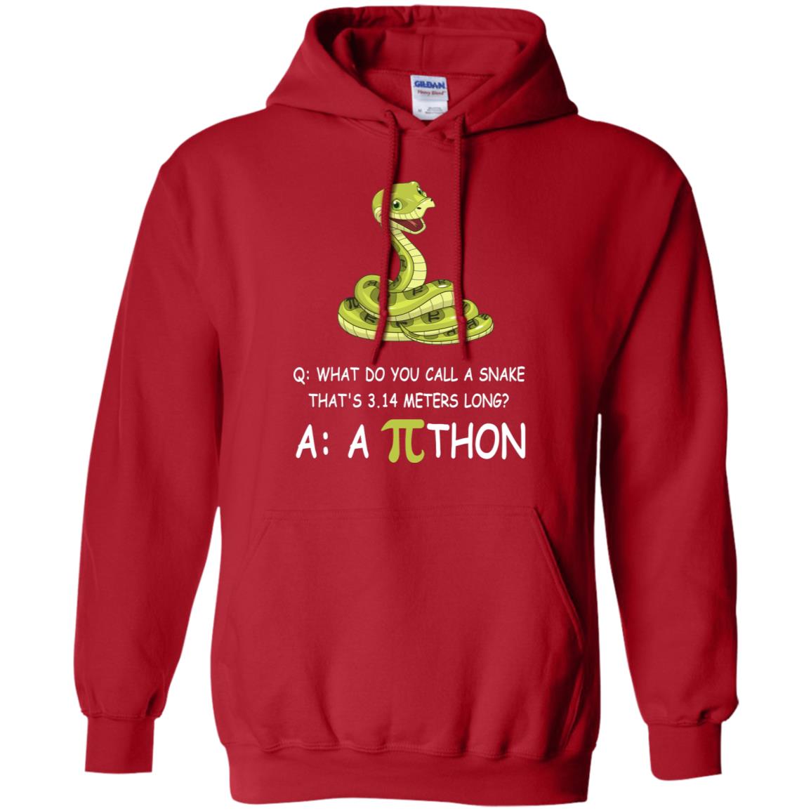 What Do You Call A Snake That's 3.14 Meters Long Shirt Red