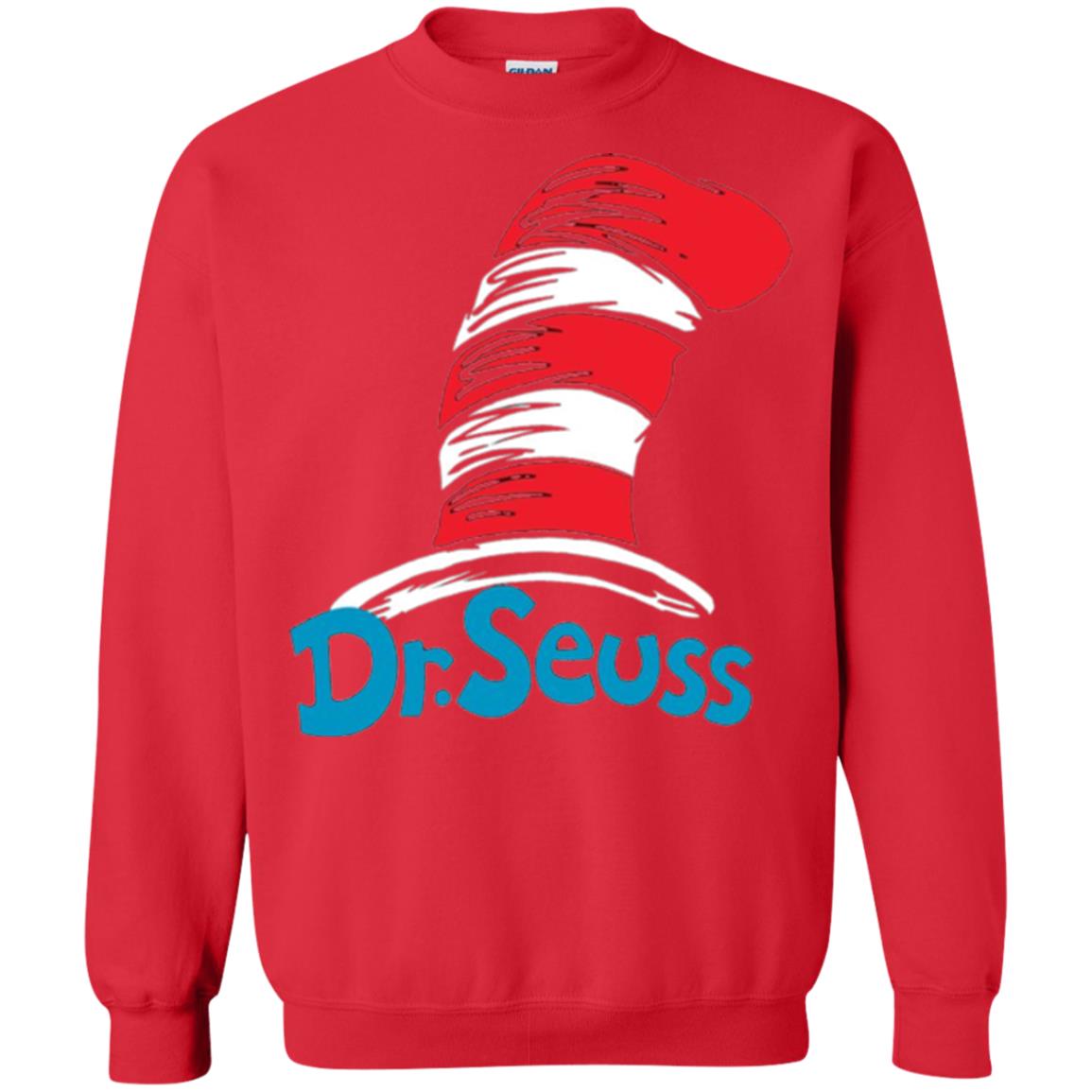 Film Lover T-shirt Dr. Seuss Hat T-shirt Red