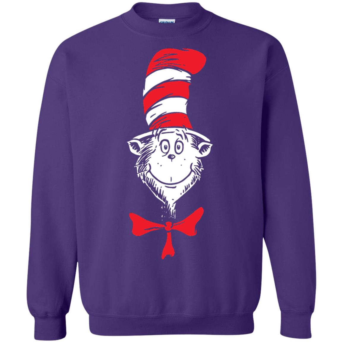 Dr. Seuss The Cat In The Hat Face T-shirt Purple