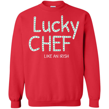 Lucky Chef Like An Irish Shamrock Saint Patrick's Day T-shirt Red