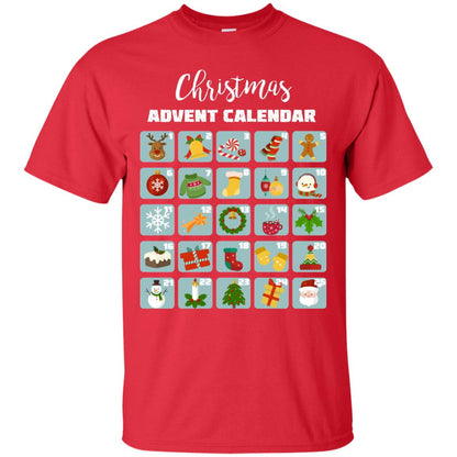 Christmas Calendar December 2018 Gift Shirt Red