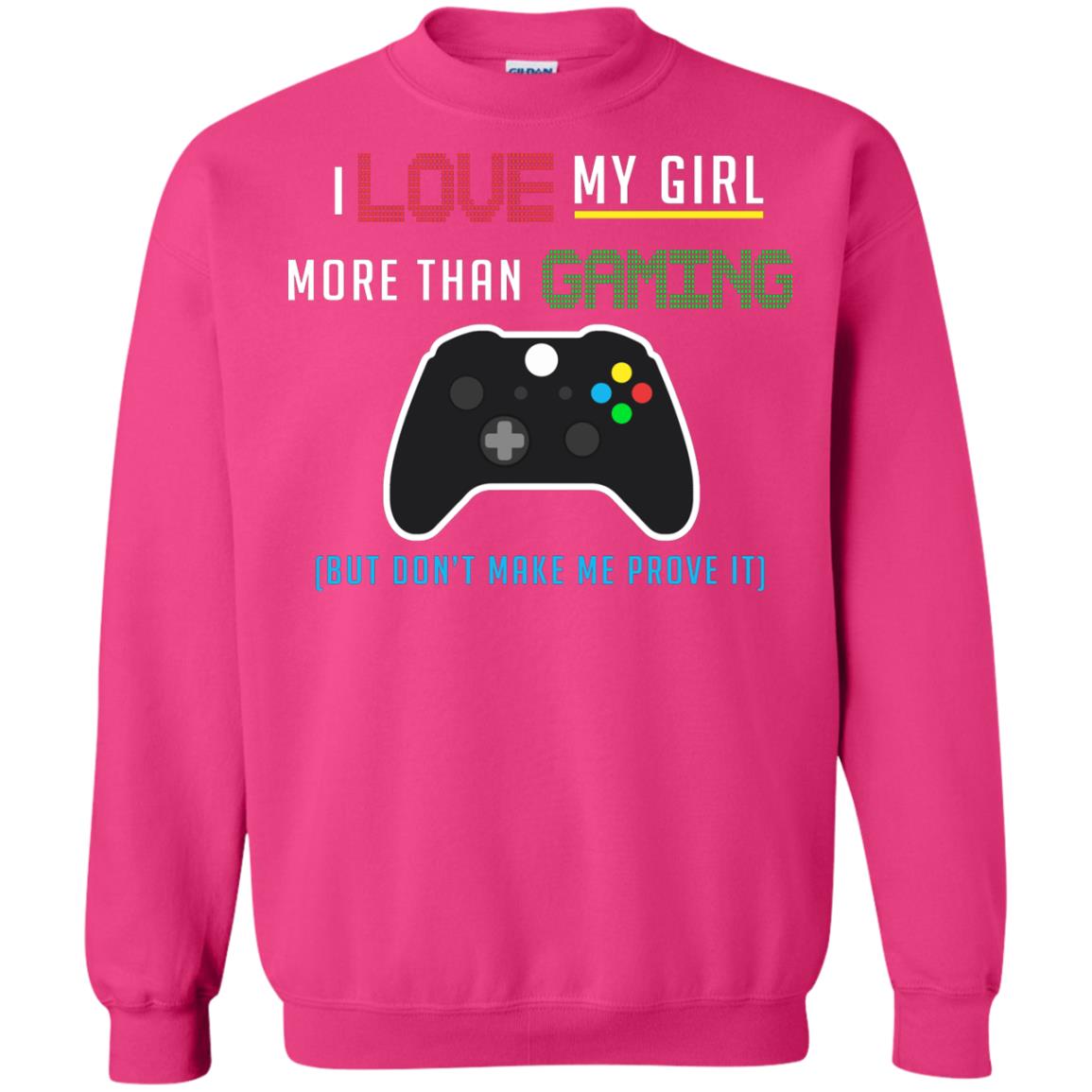 Gamer T-shirt I Love My Girl More Than Gaming Heliconia