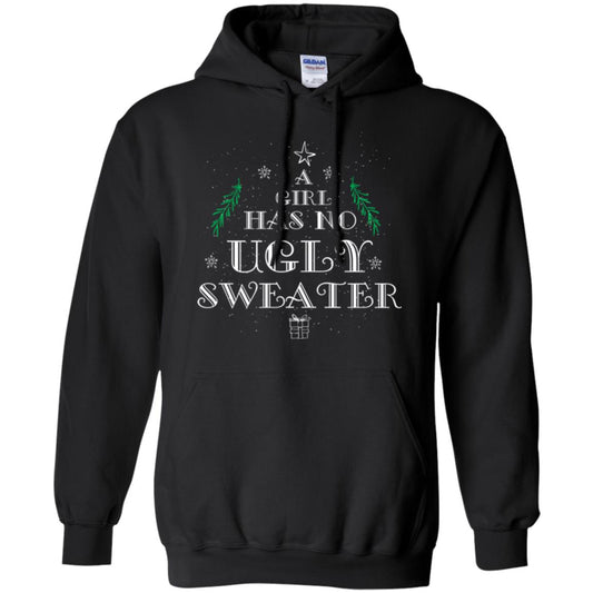 Christmas T-shirt A Girl Has No Ugly Sweater Black
