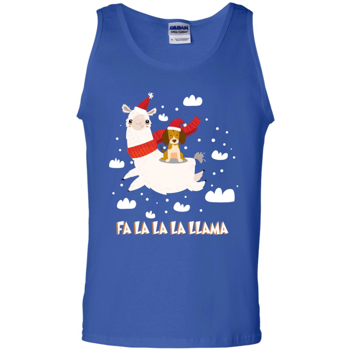 Fa La La La Llama With Beagle X-mas Gift Shirt Royal