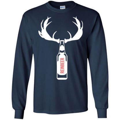 Christmas T-shirt Funny Christmas Reinbeer Navy