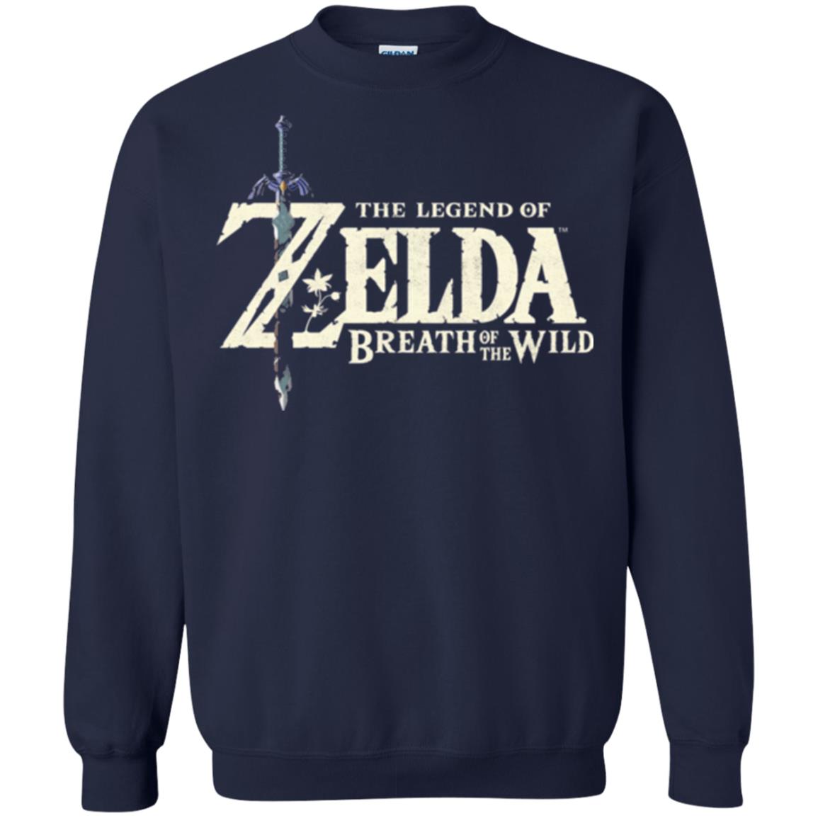 Game T-shirt Nintendo Zelda Breath Of The Wild Navy