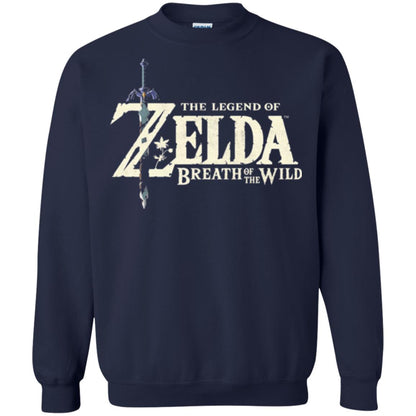 Game T-shirt Nintendo Zelda Breath Of The Wild Navy