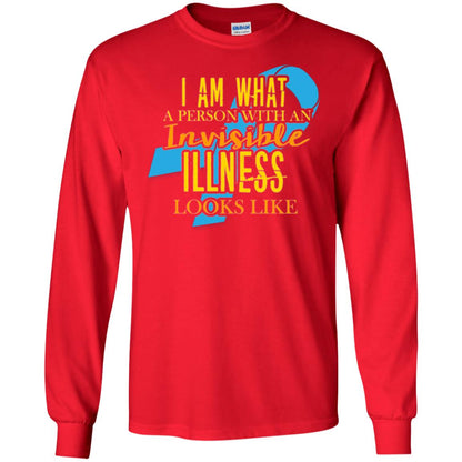 Autism T-shirt I Am What A Person With An Invinsible Illness Looks Like Red