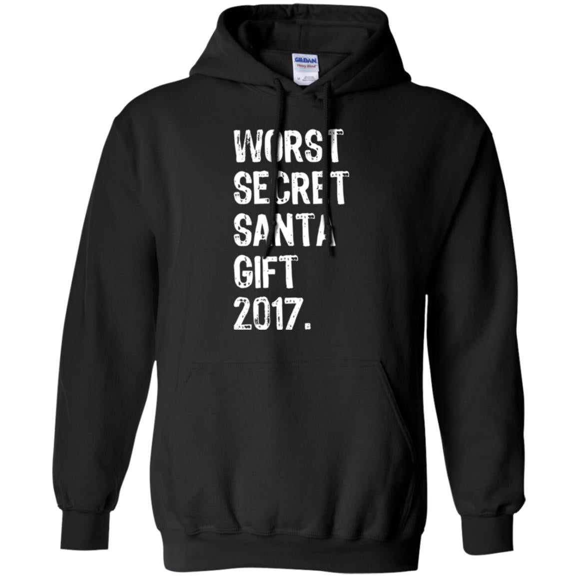 Christmas T-shirt Worst Secret Santa Gift 2017 Black