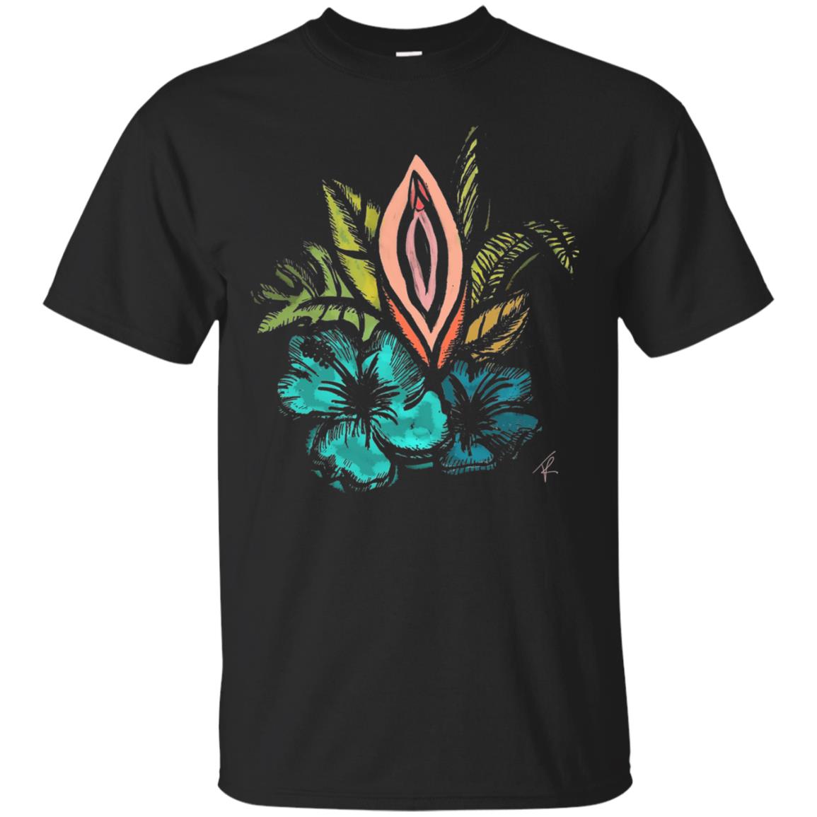 Vagina Tropical T-shirt Black