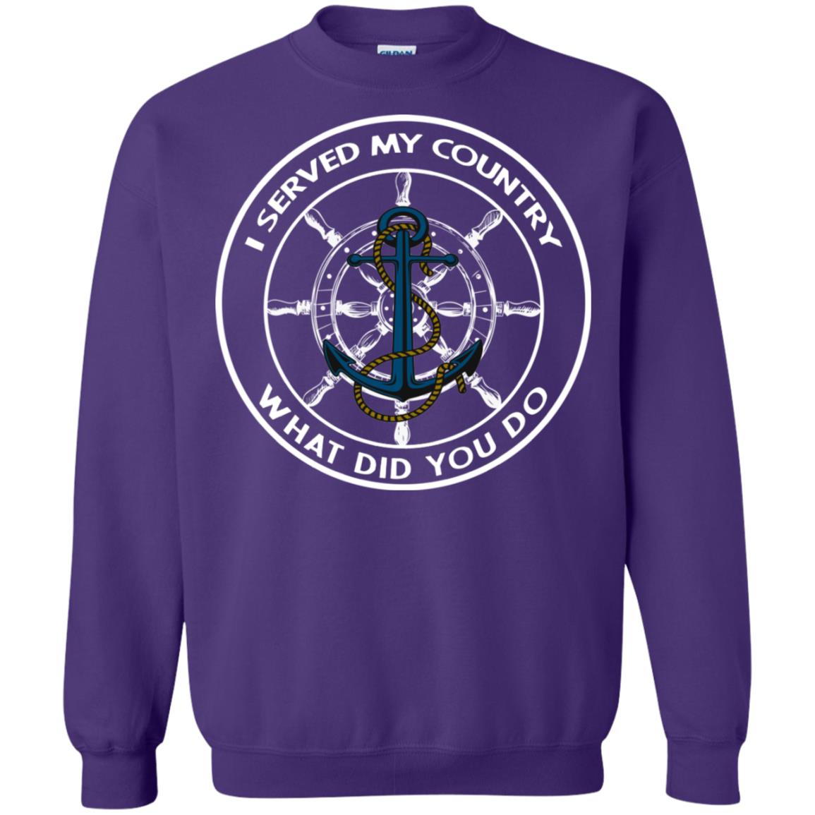 I Served My Country What Did You Do Shirt For Mens Or Womens Purple