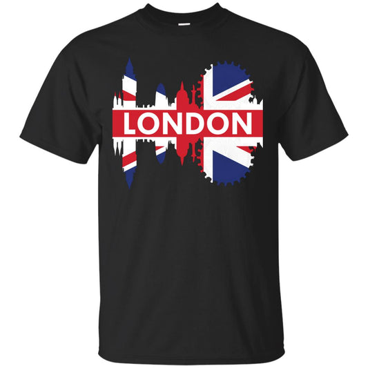 Flag Of United Kingdom London Gift Shirt For Britain Black