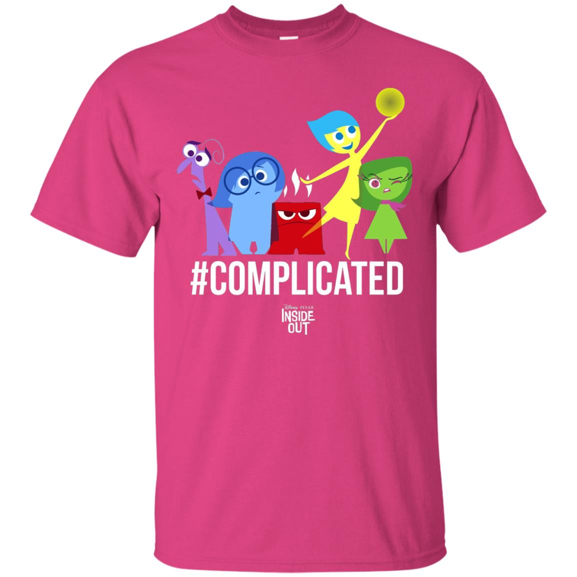 Inside Out Complicated Emotions Graphic T-shirt Heliconia