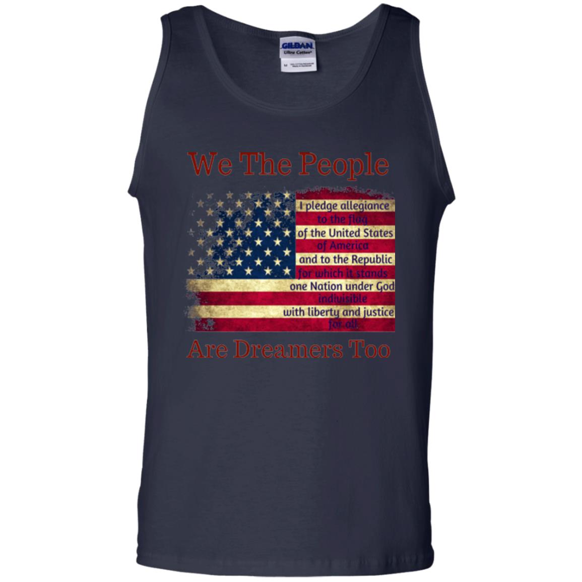 Americans We Are People Are Dreamers Too T-shirt Navy