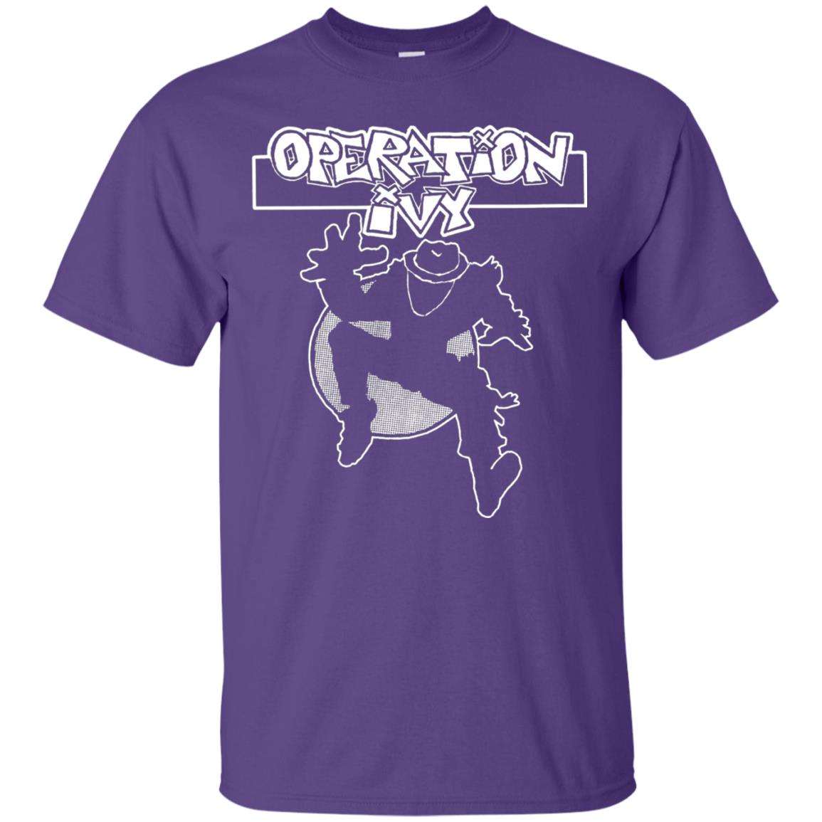 Operation Ivy Logo T-shirt Ska Man Guy Purple