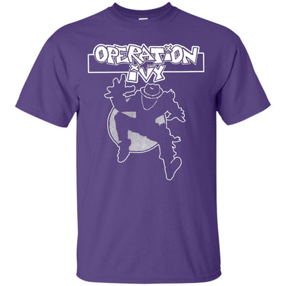 Operation Ivy Logo T-shirt Ska Man Guy Purple