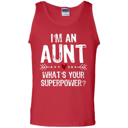 Aunt T-shirt I_m An Aunt What_s Your Superpower Red