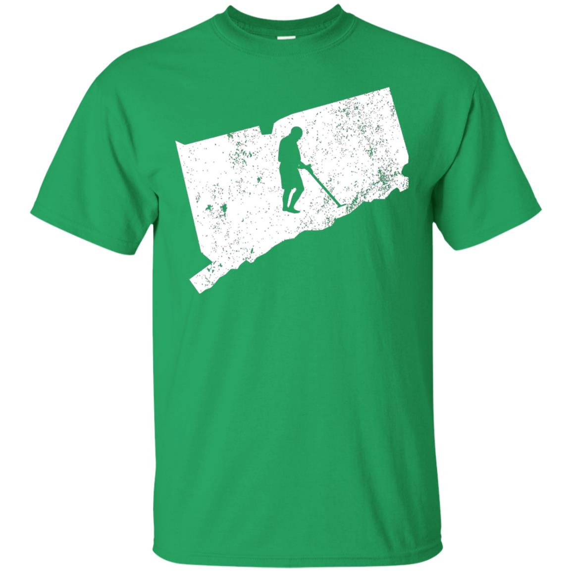 Connecticut Metal Detector Shirt Geocaching Swag Irish Green