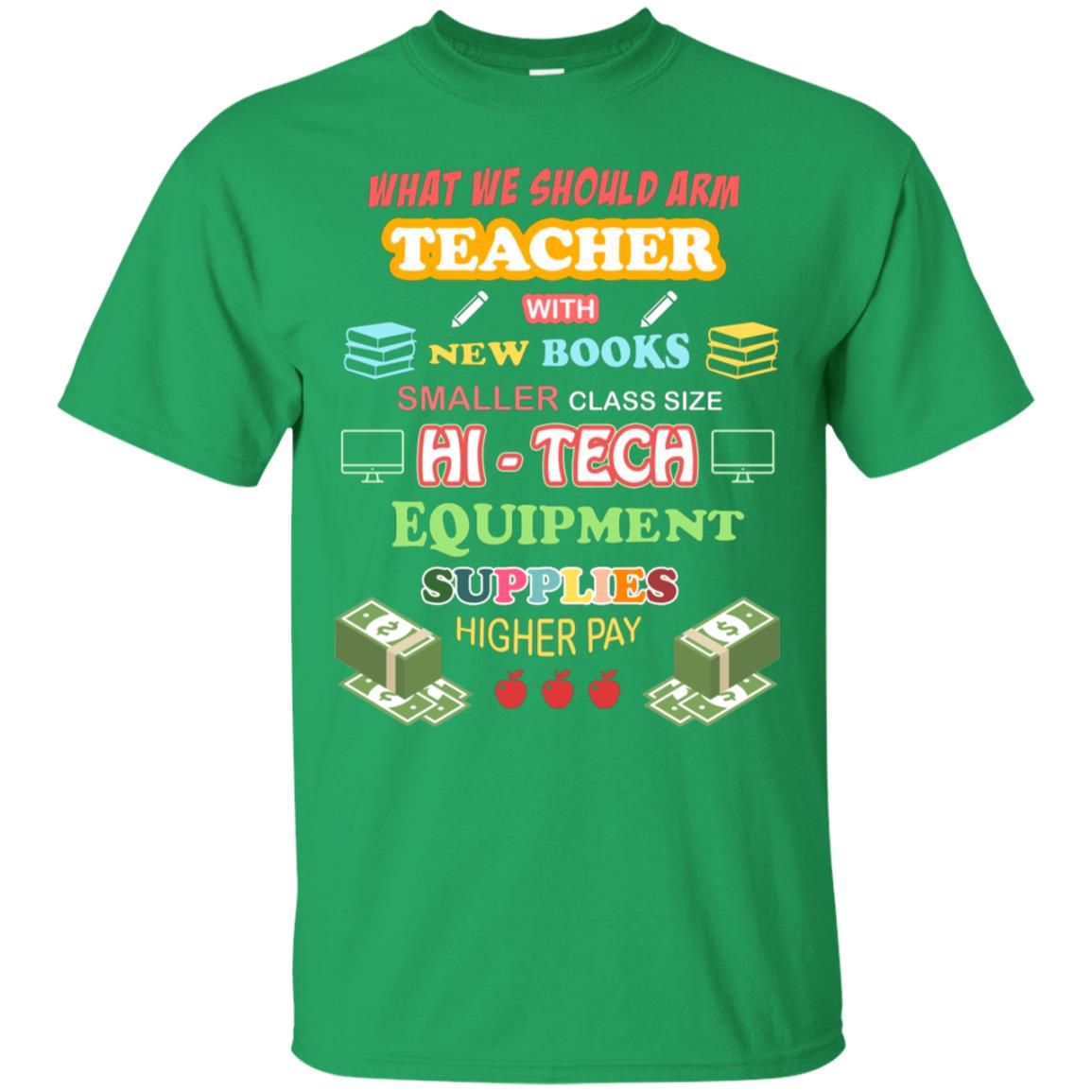 What We Should Arm Teacher With New Books Smaller Class Size Hi - Tech Equipment Supplies Higher Pay Irish Green