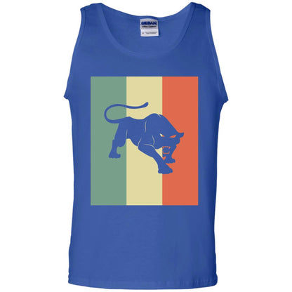 Black Panther Silhouette Gift Shirt Retro Vintage Classic Tee Royal