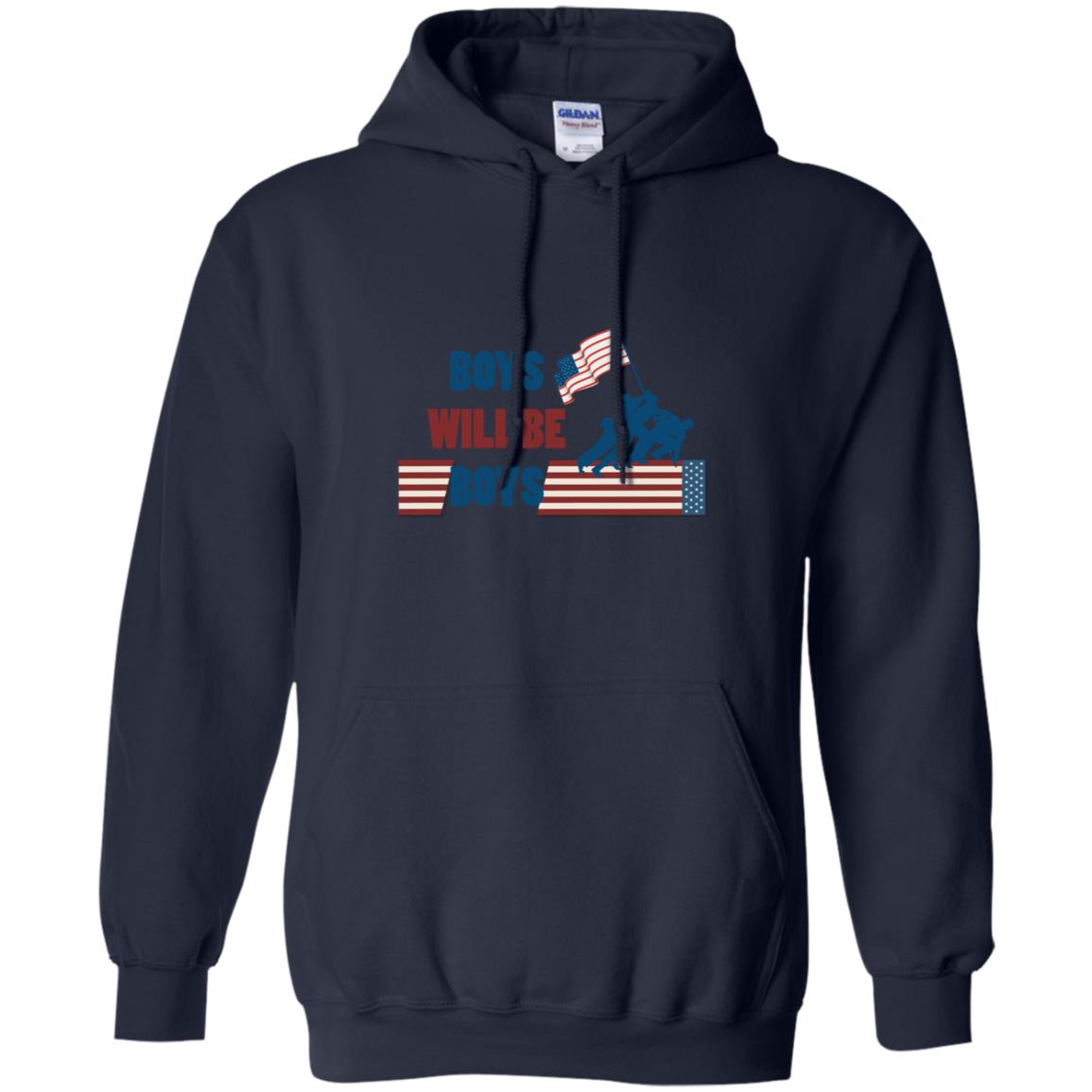 Boys Will Be Boys Military Shirt Navy