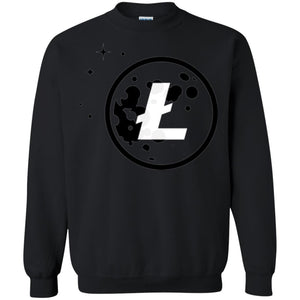 Litecoin Moon Logo Cryptocurrency T-shirt