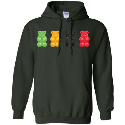 Bear Lover T-shirt Cute Panda Candy Bear Forest Green