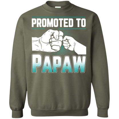 Promoted To Papaw Papa T-shirt Military Green