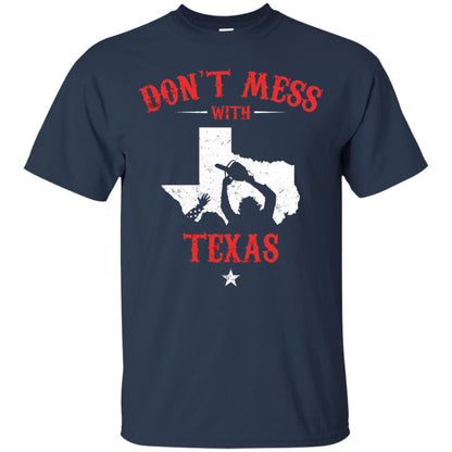 Don_t Mess With Texas Chainsaw T-shirt Navy