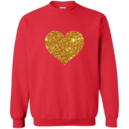 Valentine_s Day T-shirt Gold Heart Red