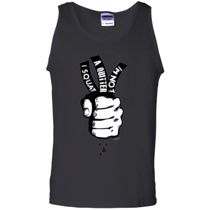 Fitnoquit T-shirt Im Not A Quitter Im Squat Gym Black