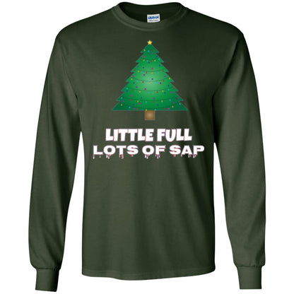 Christmas T-shirt Little Full Lots Of Sap Forest Green