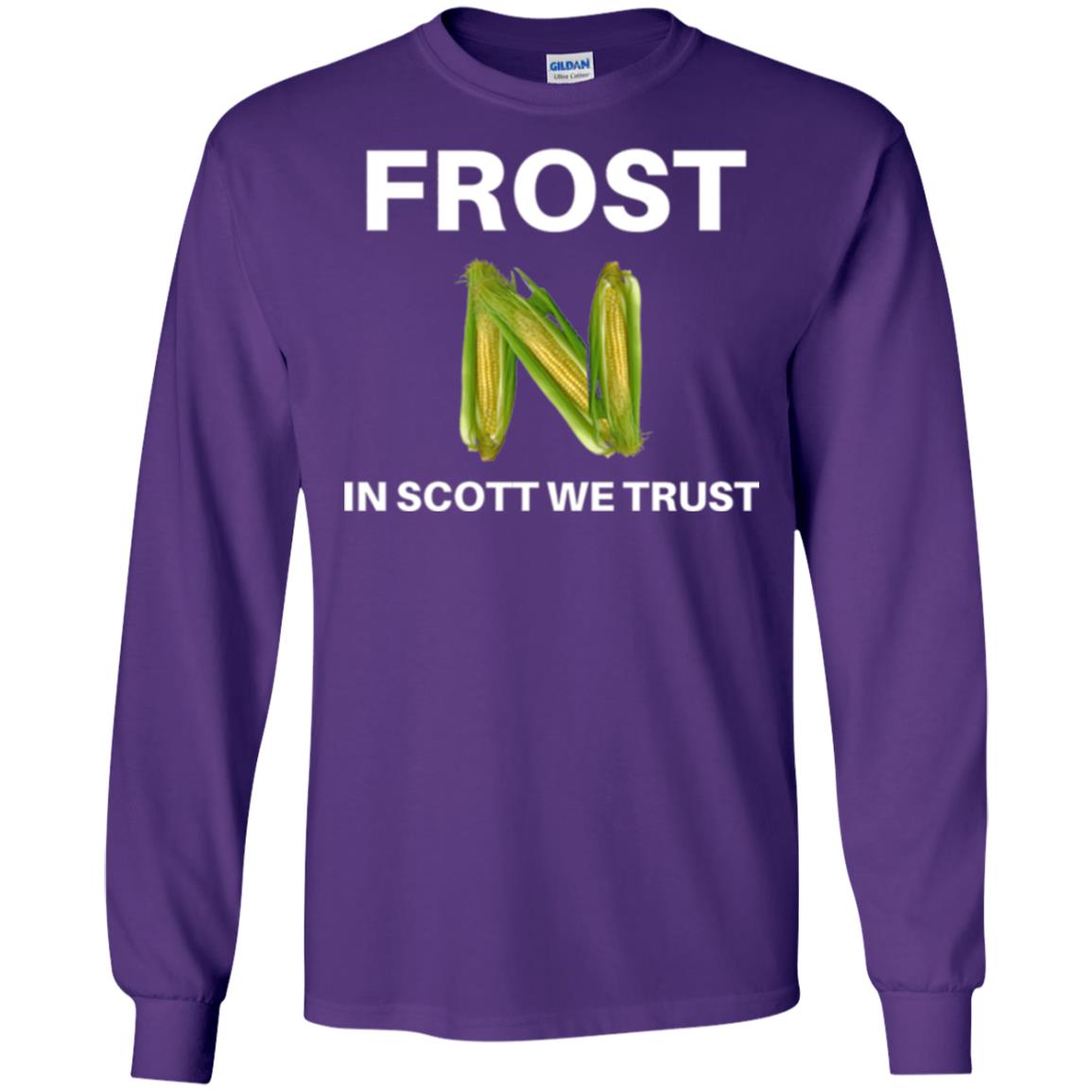 Frost Scott We Trust Nebraska Football Coach T-shirt Purple