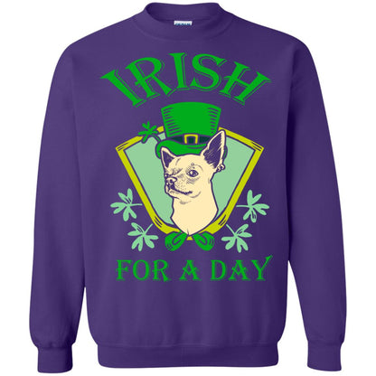 Saint Patrick's Day T-shirt Irish For A Day Purple