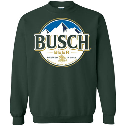 Beer Lovers T-shirt Busch Beer Forest Green