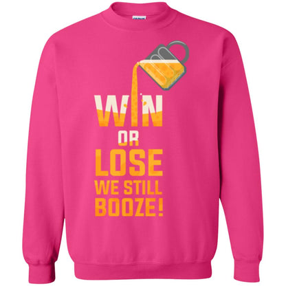 Beer Lover T-shirt Win Or Lose We Still Booze Heliconia
